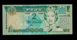 Fiji 2 Dollars (2002) Bb Pick 104 Unc. photo