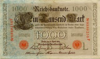 Germany 1000 Mark 1910 Nr8886258f photo