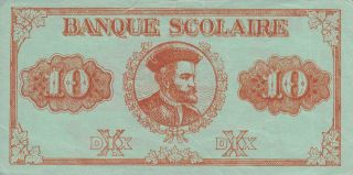 Canada Banque Scolaire 10.  00$ Fine En Français Du Québec Jacques Cartier 1534 photo