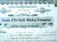 Stock Certificate 500 Shares Louis D ' Or Gold Mining Co Arizona 1912,  Crisp Paper Stocks & Bonds, Scripophily photo 3