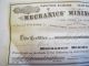Mechanics Mining Co Sutter Creek Ca 100 Shares Stock Certificate 1877 Stocks & Bonds, Scripophily photo 1