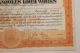 1924 Crompton & Knowles Loom Stock Certificate Low Serial 25 Unique Vig Stocks & Bonds, Scripophily photo 3