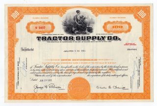 Tractor Supply Co.  Stock Certificate photo