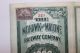 1902 Mohawk & Malone Railway $1000 Bond Certificate R171 Revenue York Type 1 Transportation photo 3