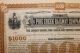 1885 Pine Creek Railway $1000 Bond Signed By W.  K.  Vanderbilt & Chauncey Depew Transportation photo 4