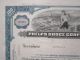 Vintage 1965 Phelps Dodge Stock Certificate.  Strip Mine Vignette.  Mining 1960s Stocks & Bonds, Scripophily photo 2