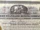 1930 Gilbert Standard Mining Co.  [gold] 12,  500 Shares; Ely Nevada Stocks & Bonds, Scripophily photo 2