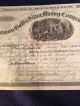 Antique Harmon Gold And Silver Mining Stock Certificate York 1866 Stocks & Bonds, Scripophily photo 1