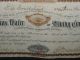 1880 ' S Certificate For 300 Shares In The Calavaras Water & Mining Co.  - Issued Stocks & Bonds, Scripophily photo 1