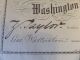 Rare Washington National Monument Society Certificate Undated 1840s Stocks & Bonds, Scripophily photo 5