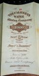 1881 30 Year Debenture Bond $1,  000 At 6 The Calaveras Water & Mining Co. Stocks & Bonds, Scripophily photo 5