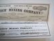 Mechanics Mining Co Sutter Creek Ca Five Shares Stock Certificate 1877 Stocks & Bonds, Scripophily photo 2