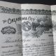 Original/authentic 1919 Oklahoma Building & Loan Assoc.  Stock Certificate Stocks & Bonds, Scripophily photo 1