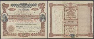 United States 1901 Revenue Stamped Bond United States Cigar & Tobacco Co.  B1584 photo