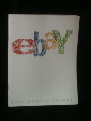 2002 Ebay.  Com Common Stock Annual Report 7th Year Meg Whitman Full Of Info. photo