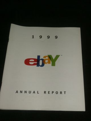 1999 Ebay.  Com Common Stock Annual Report 4th Year Meg Whitman Full Of Info. photo
