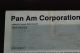 Pan Am Corporation Common Share Stock Certificate 1987. Transportation photo 3