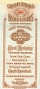 1890 Four Pr Cent Gold Bond - Cleveland,  Cincinnatti,  Chicago And St.  Louis Rr Transportation photo 2