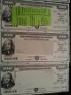 Us Series Ee Savings Bond: $100 Oct 1982 - Eisenhower Punch Card - Unsigned 12 Stocks & Bonds, Scripophily photo 4