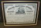 Old Framed Chicago Burlington & Quincy Railroad Company Il Stock Certificate Transportation photo 1
