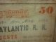 1862 The Western & Atlantic R.  R.  Railroad Stock Bond Civil War Era Signed Nr Transportation photo 1