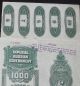 Imperial Russian Government 1000$,  5 1/2 Bond 1916 Uncancelled With Coupons Stocks & Bonds, Scripophily photo 2