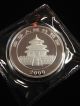 2000 Chinese Silver Panda 1 Oz 10 Yuan In Capsule And Plastic China photo 3