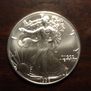 1998 $1 Dollar American Silver Eagle 1 Oz.  (brilliant Uncirculated) Fresh photo