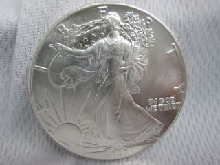 1987 American Eagle Walking Liberty Silver Dollar Uncirculated.  999 Gf9407 photo