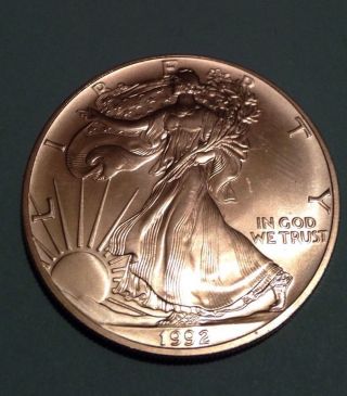 American Eagle 1oz Silver Coin 1992 photo