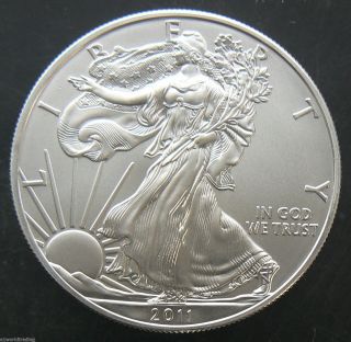 2011 Sae Silver American Eagle 1 Oz Coin Unc photo