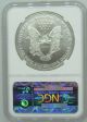 1996 Ngc Ms69 1oz American Silver Eagle $1 Coin - 163 - D2 Silver photo 1