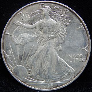 1996 1 Oz American Silver Eagle Key Date Circulated C950 photo