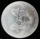 American Eagle Silver Dollar 1 Troy Ounce 2014 Bu Brilliant Uncirculated Coin Silver photo 1
