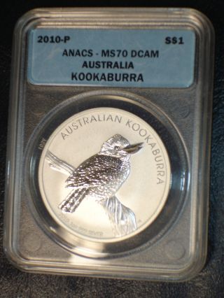2010 Kookaburra Australia $1 Anacs Ms 70 Deep Cameo photo