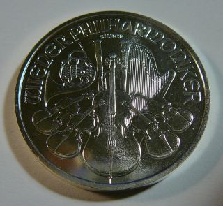 2008 Austria Philharmonic 1 Oz.  999 Silver Bullion Coin Uncirculated photo