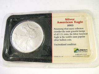 2003 American Eagle Silver $1 Coin Liberty 2003 1oz Silver Coin photo