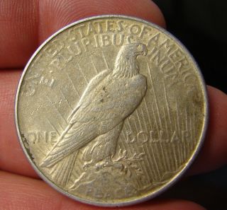 1923 Silver Peace Dollar - - - - - - - - - - - Devils 1 Dayer photo