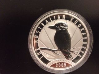 2009 Australian Kookaburra 20th Anniversary P20 1 Oz.  Silver Coin photo