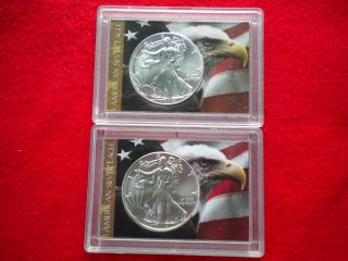 2 - 2014 Silver Eagle Perfect Gift W/holders photo