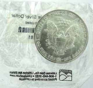 2007 Silver American Eagle 1 Oz Coin Littleton Coin Co. photo