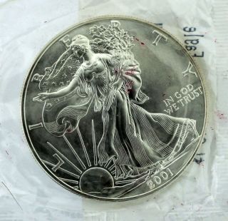 2001 Silver American Eagle 1 Oz Coin Littleton Coin Co. photo