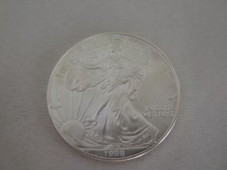 1998 Bu U.  S.  1 Ounce Silver American Eagle photo