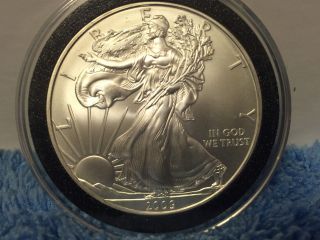 2009 Unc.  American Eagle Silver Dollar $1 Coin. photo