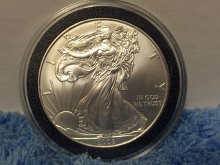 2008 Unc.  American Eagle Silver Dollar $1 Coin. photo