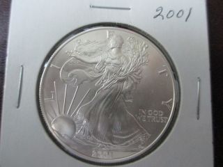 2001 American Silver Eagle Uncirclated photo
