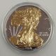 2010 Uncirculated Gilded/gilt Silver American Eagle 1 Oz.  999 Ag Proof - Like Coin Silver photo 1