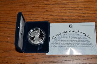 1997 American Silver Eagle Proof Dollar Us Ase Coin & photo