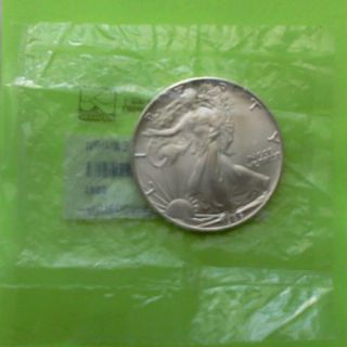 1986 American Silver Eagle Littleton Coin Company Package Uncirculated photo