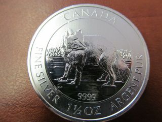 2014 - 1.  5 Oz.  $8 Canada.  999 Silver Arctic Fox photo